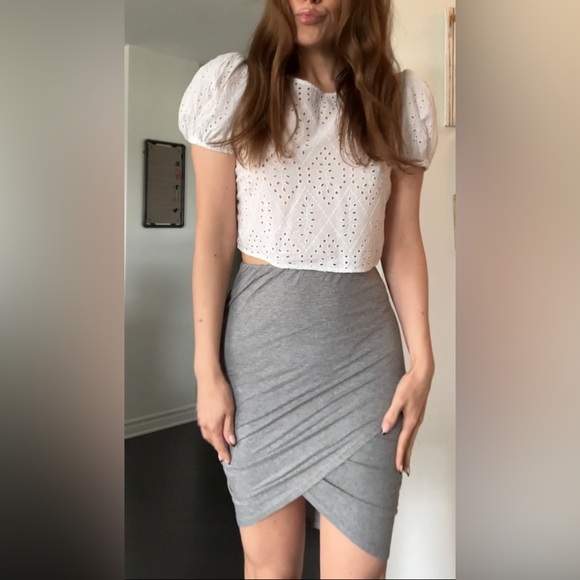 White Eyelet Puff Sleeve Top - Picture 14 of 16